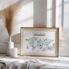 Couple travel map