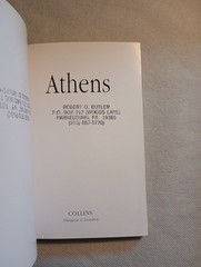 Athens City Guide (1990 Softcover) Collins Traveller