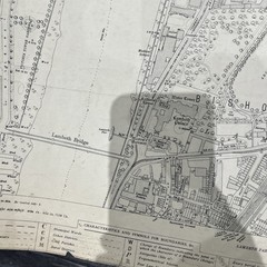 Ordinance Survey 25 Inch To The Mile Large Scale Map 1935 Southwark. London