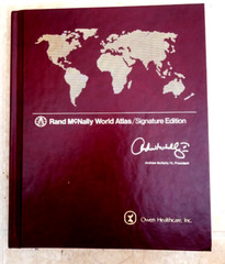 Rand McNally World Atlas Signature Edition Vintage 1992 Hardcover