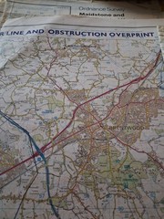 Ordnance Survey Maps The Thames Estuary , East London and Maidstone & The Weald