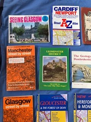 JOB LOT OF MAPS / STREET PLANS ETC. HEREFORD BRISTOL WALES GLASGOW SCOTLAND GLOS