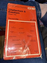 Vintage OS One-Inch Map – Sheet 144 – Cheltenham & Evesham