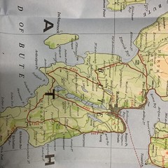 GLASGOW & THE CLYDE – Bartholomew National Map Series No 44 – 1977