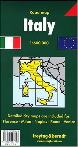 ITALY ROAD MAP By Freytag & Berndt *Excellent Condition*