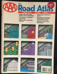 1991 AAA Road Atlas Unated States Canada Mexico