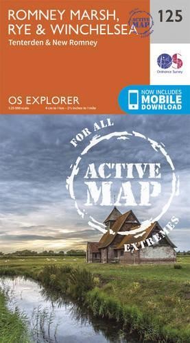 Romney Marsh, Rye and Winchelsea (Map) OS Explorer Active Map