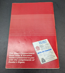 1987 Glove Compartment Booklet Road Atlas & Vacation Guide Readers Digest VTG