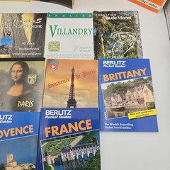 Lot 15 France Travel Guide Map Michelin Berlitz Paris Normandy Vintage Postcards