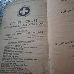 Vintage White Cross insurance Route Planner Folder Britain Road Atlas Map – prop
