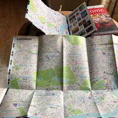 Rough Guides maps, 15 cities, 1st editions, Circa early 2000s, most unused