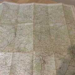 Ordnance Survey Map Eastbourne Sheet 183 One-Inch 1960 Vintage