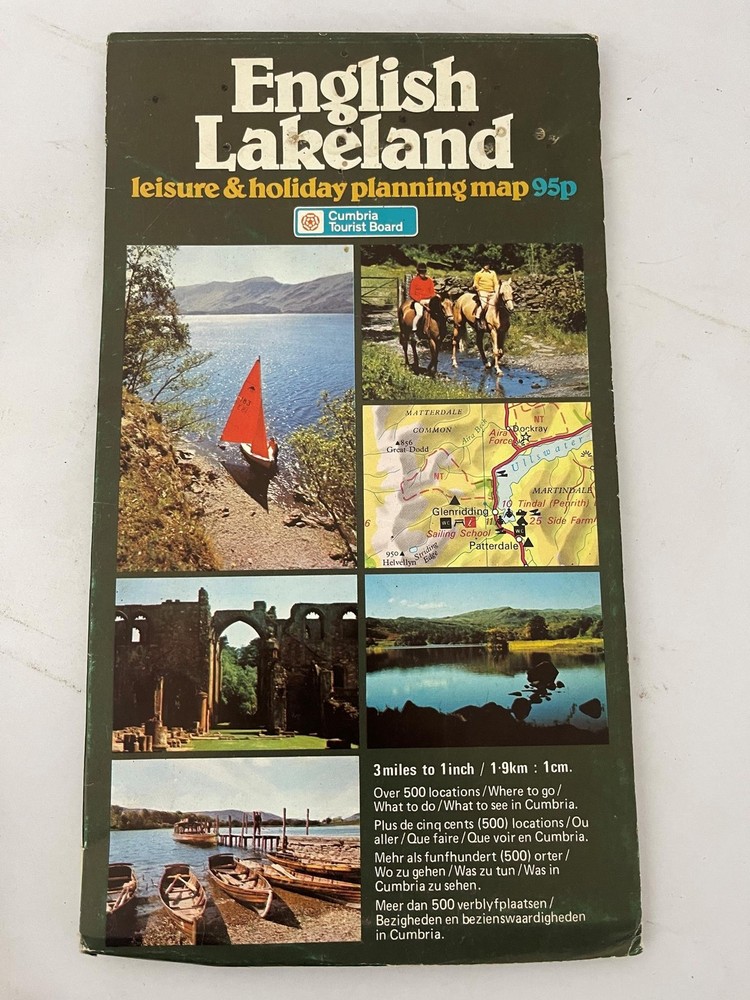 English Lakeland Leisure & Holiday Planning Map, Cumbria Tourist Board