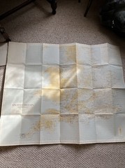 Ordnance Survey 10 inch cloth map Ancient Britain: South Sheet (1st Ed 1951)