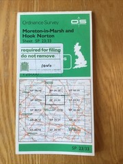 1983 Ordnance Survey Pathfinder Map SP 23/33 Moreton-in-Marsh And Hook Norton