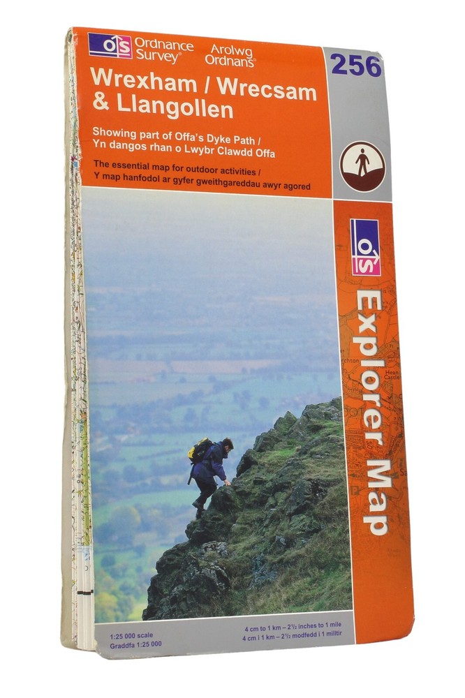 Wrexham/Wrecsam & Llangollen, parts Offa’s Dyke Path, OS Explorer Map, 1:25 000