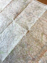 1954 Ordnance Survey One Inch Seventh Series Map 130 Kidderminster (inc Dudley )