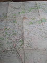 Ordnance Survey Popular Map – Perth Strath Earn 1″ 63 – (1927) CLOTH EDITION