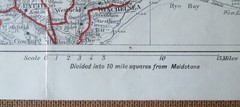 E. J. Larby’s New Series District Handy Map Kent Circa 1910 Rare
