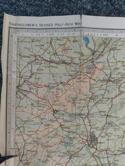 Bartholomews 20 Cambridge Revised “Half Inch” Contoured Maps Paper 1950’s