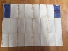 Bartholomew – 2 Miles To Inch Contoured Cloth Map – Aberystwyth Sheet 16 1920’s