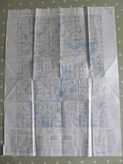 VINTAGE MAP OF RJUVEN NORGE NORWAY 1 : 50 000 US ARMY DATED 1970