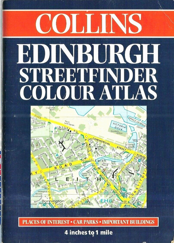 Collins Edinburgh Streetfinder Colour Atlas
