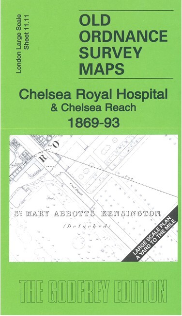 Chelsea Royal Hospital 1869-93 London Large Scale Sheet 11.11 by Alan Godfrey