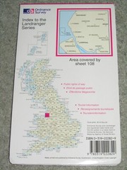 OS Ordnance Survey Landranger Map Sheet 108 Liverpool, Southport & Wigan – 1997