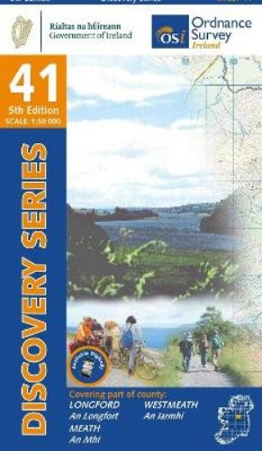 Longford. Meath. West Meath (Map) Irish Discovery Series (UK IMPORT)