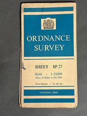 Vintage 1:25,000 ordnance survey map, Sheet SP27, Kenilworth