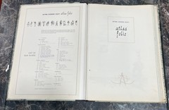 1958 National Geographic World Atlas Vintage Folio Hardcover Map Book With Index