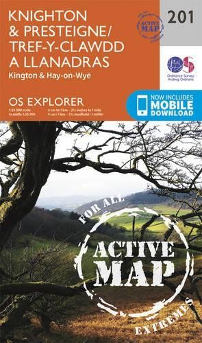 Knighton and Presteigne Tref-y-Clawdd a Dyffryn Elan (Map)