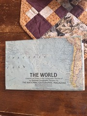 Set of 5 National Geographic maps, 1960–1961 — The World/Top of the World atlas