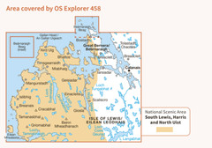 OS Explorer Map 458 – West Lewis/Taobh Siar Leodhais – signed by photographer