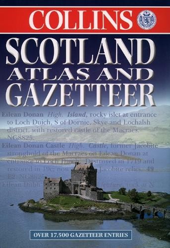 Scotland Atlas and Gazetteer by England) Collins Hardback Book The Fast Free