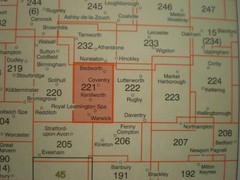 221 222 COVENTRY, WARWICK, RUGBY, DAVENTRY, LOT EXPLORER ORDNANCE SURVEY MAPS OS