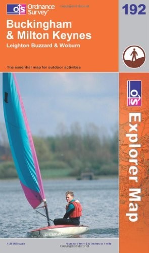Buckingham & Milton Keynes OS Explorer M… by Ordnance Survey Sheet map, folded