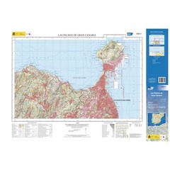 Spain map 1098-IV: Las Palmas De Gran Canaria hiking walking topographic 1:25K