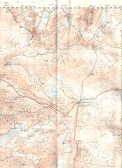 PASS OF LLANBERIS – Ordnance Survey 2.6 inch map