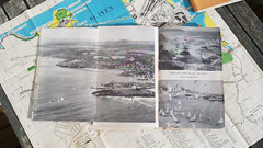 Newquay Padstow OS Linen Map St Ives Cornwall Town Guide Coach Guide AA hotels