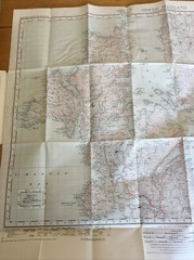 1948 Ordnance Survey One Inch Popular Edn Map 2 Shetland Islands North Mainland