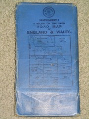 Antique 1904-1920 Bartholomews New Reduced Survey Map 14 Lincoln Fens – cloth