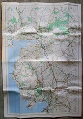GEOGRAPHIA SHEET 16 SUPER MOTORISTS MAP of LAKE DISTRICT 3 miles to inch 45p