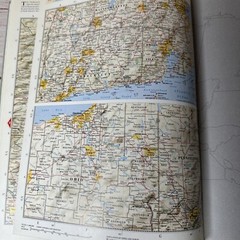 Hammond Atlas of the World HC Vintage 1993 Mapmakers Oversized Map Book Collage