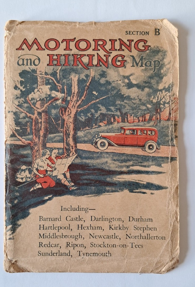 Motoring And Hiking Map Section B, W and AK Johnston