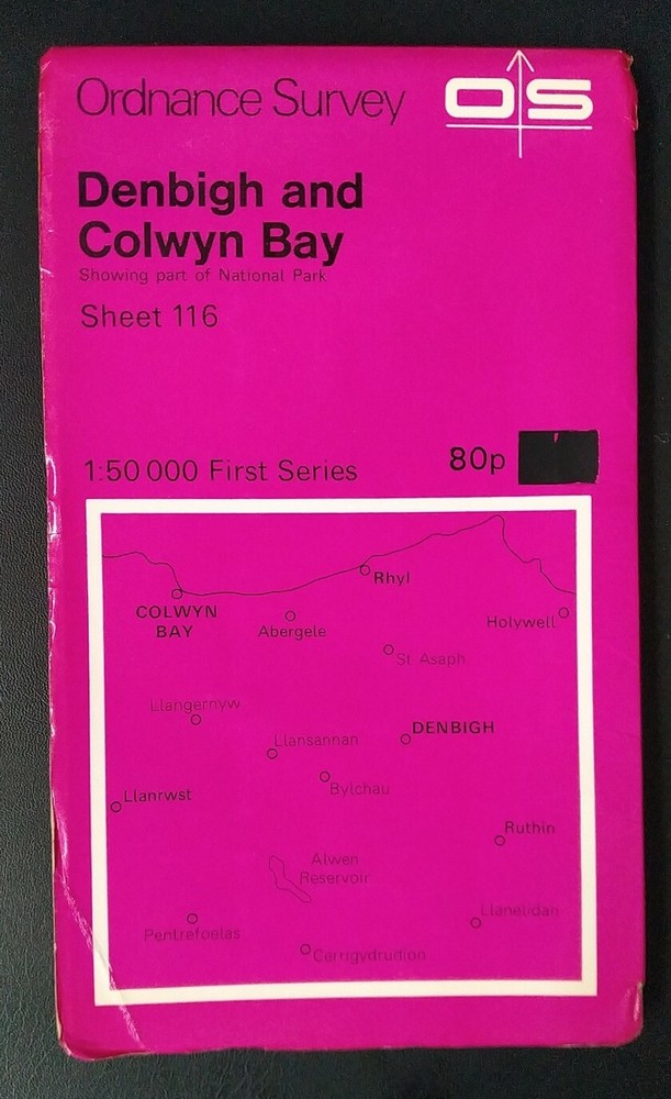 Ordnance Survey First Series Map, Sheet 116: Denbigh and Colwyn Bay (1974).