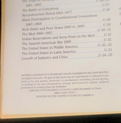 Hammond US History Atlas 1995 Vintage Paperback Book Becks Bookstore Chicago