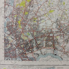 Ordnance Survey Map – London N.E. (1946). 1 Inch = 1 Mile. 73cm x 90cm. VGC