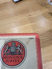 Os Map Vintage 184 Hastings WELL USED